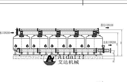 DN200淺層砂過濾器圖紙參數(shù)